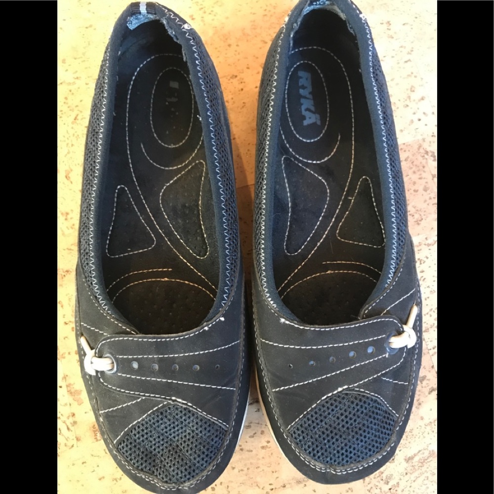 Ryka Women's Navy Slip-On Shoes 8.5